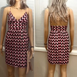 NWOT 💯 Silk Milly 70s Geometric Print Dress